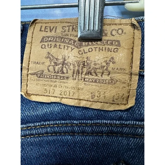 Levi - Men - 517-2017 "Flex" Boot Cut Jeans 34x34 Waist Fits Like‎ 32 - Picture 5 of 6